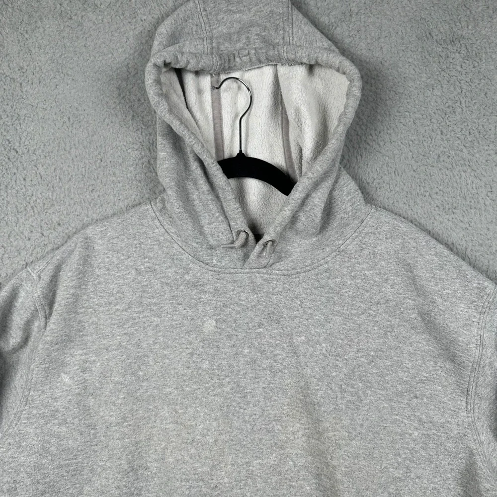 Carhartt Mens XL Tall Gray K288 Sleeve‎ Logo Original Fit Hooded Sweatshirt